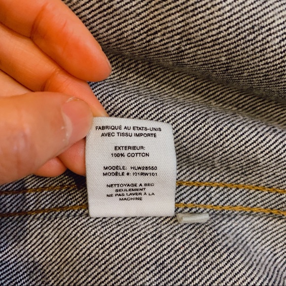 Helmet lang striped denim jacket - Picture 7 of 12